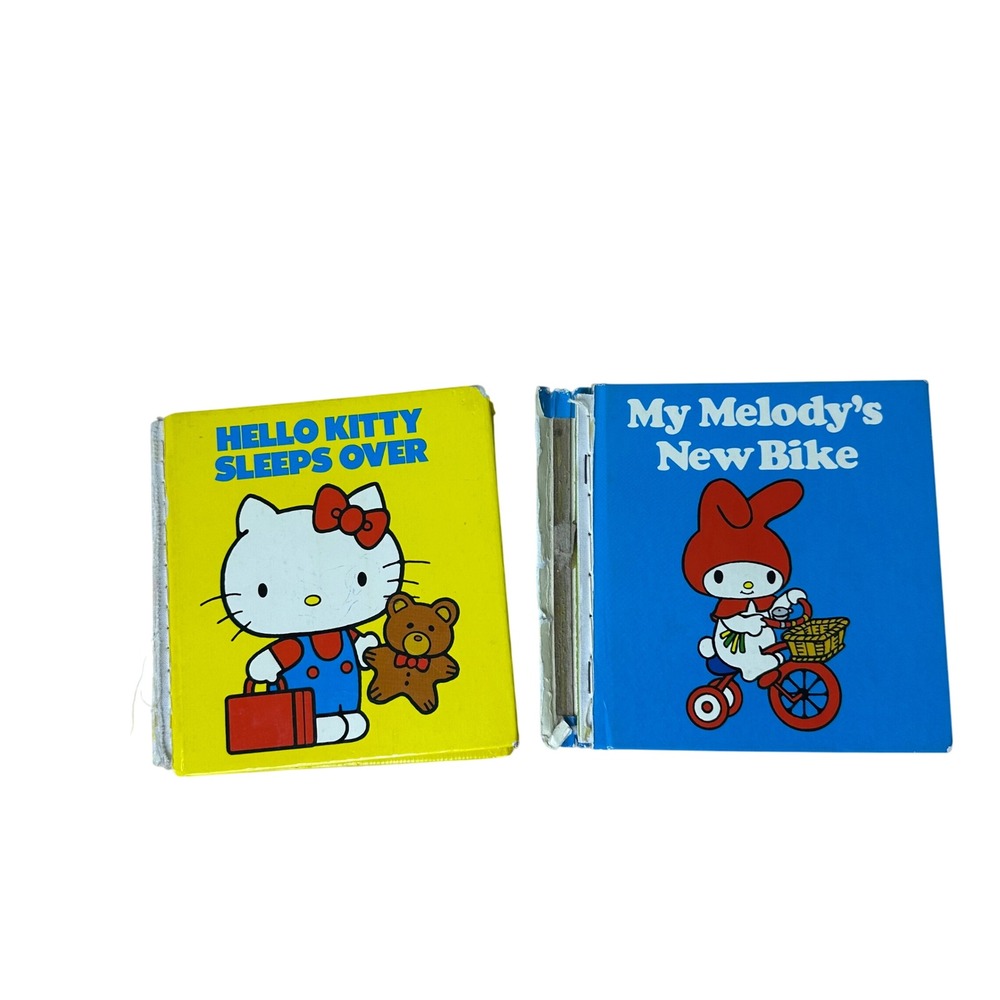 Vintage‎ 1982 Sanrio Hello Kitty and My Melody Board Books Lot READ